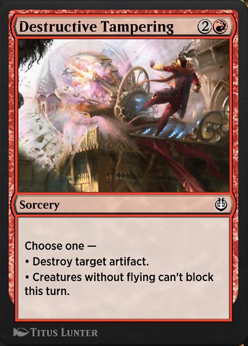 Destructive Tampering - Kaladesh Remastered Common Card