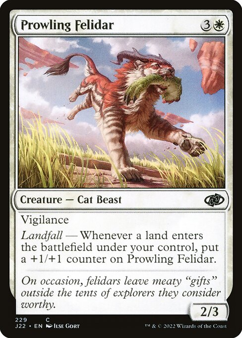 Prowling Felidar - Jumpstart 2022 Common Card