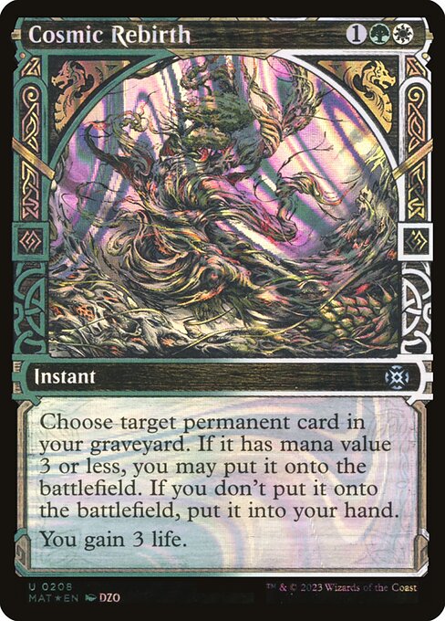 Cosmic Rebirth - March of the Machine: The Aftermath Uncommon Card