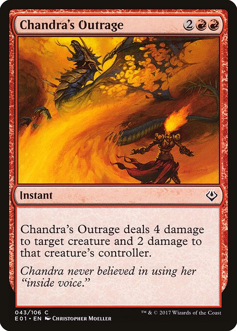 Chandra's Outrage - Archenemy: Nicol Bolas Common Card