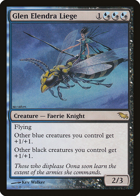 Glen Elendra Liege - Shadowmoor Rare Card