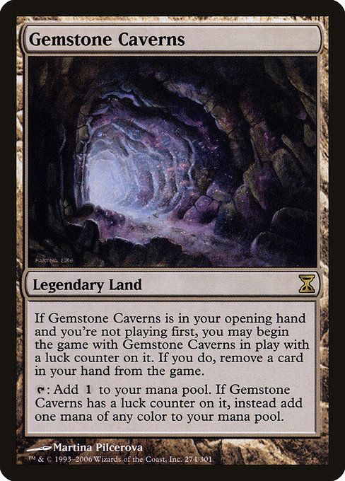 Gemstone Caverns - Time Spiral Rare Card