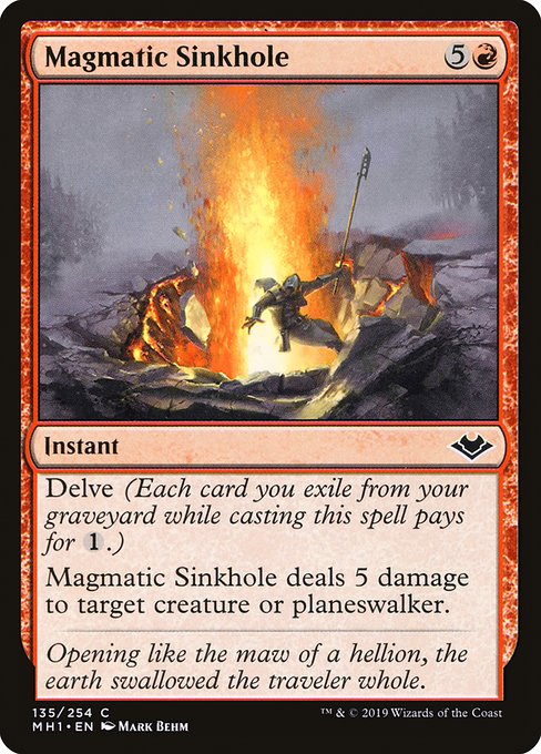 Magmatic Sinkhole - Modern Horizons Common Card
