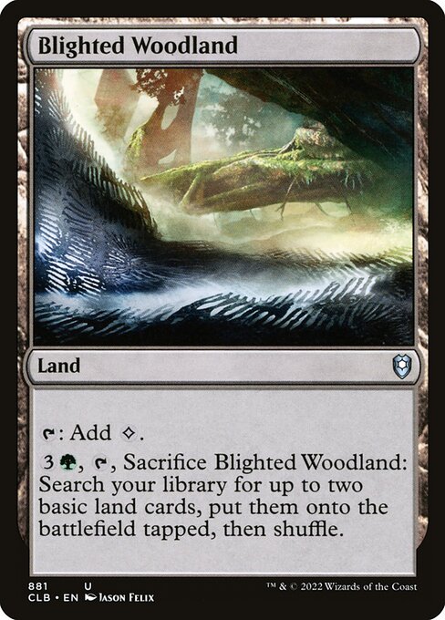 Blighted Woodland - Commander Legends: Battle for Baldur's Gate Uncommon Card