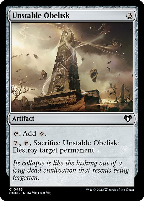 Unstable Obelisk - Commander Masters Common Card