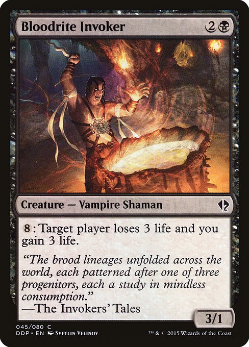 Bloodrite Invoker - Duel Decks: Zendikar vs. Eldrazi Common Card