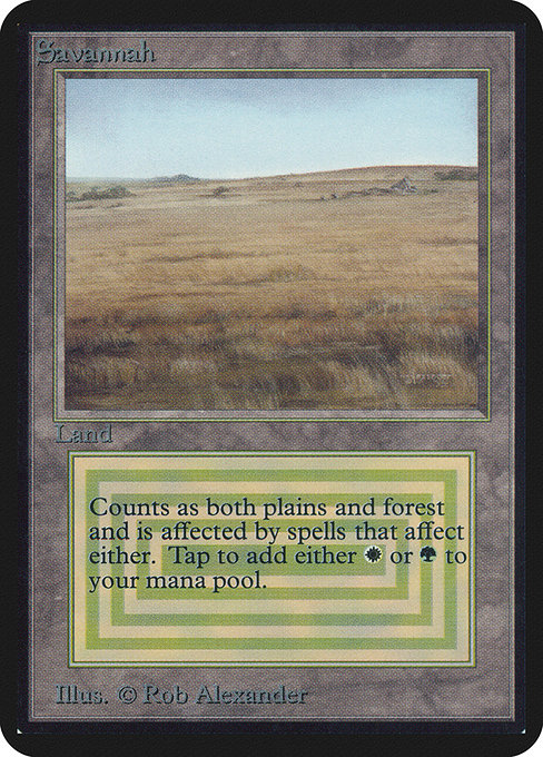 Savannah - Limited Edition Alpha Rare Card