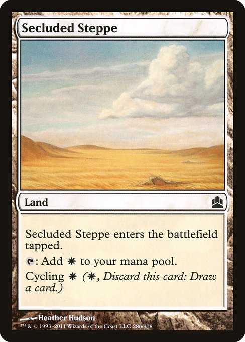 Secluded Steppe - Commander 2011 Common Card