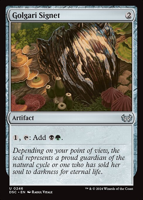 Golgari Signet - Duskmourn: House of Horror Commander Uncommon Card