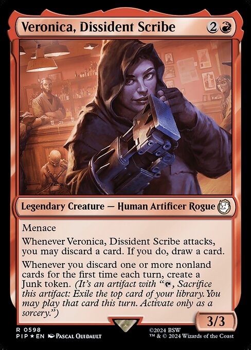 Veronica, Dissident Scribe - Fallout Rare Card