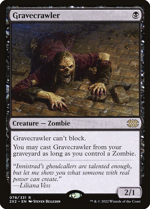 Gravecrawler - Double Masters 2022 Rare Card