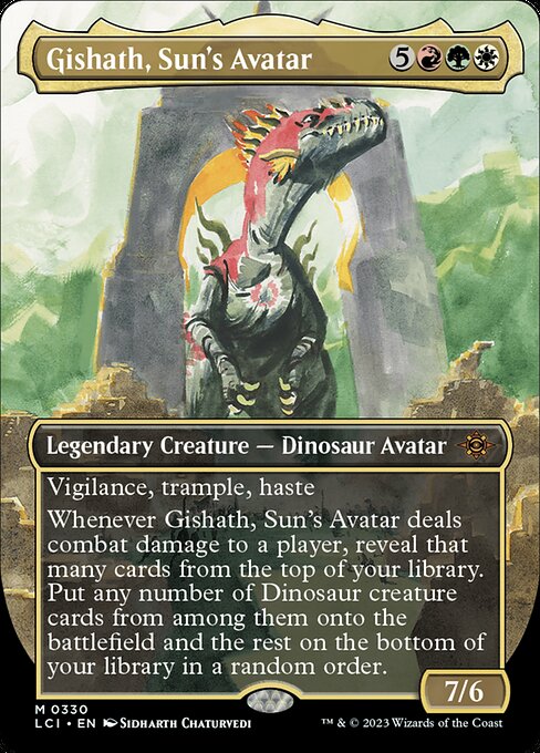 Gishath, Sun's Avatar - The Lost Caverns of Ixalan Mythic Card