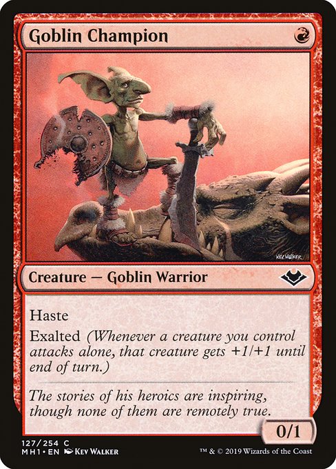 Goblin Champion - Modern Horizons Common Card