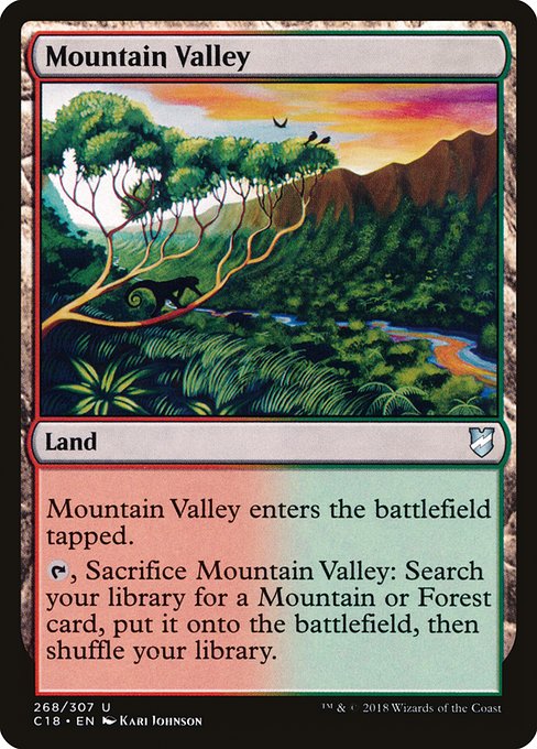 Mountain Valley - Commander 2018 Uncommon Card