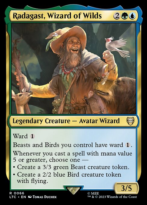 Radagast, Wizard of Wilds - Tales of Middle-earth Commander Rare Card