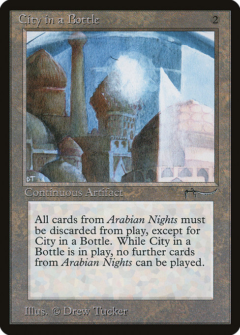 City in a Bottle - Arabian Nights Rare Card