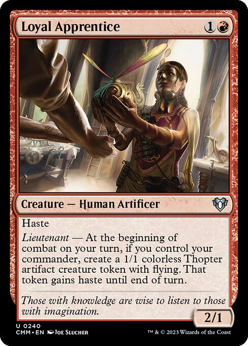 Loyal Apprentice - Commander Masters Uncommon Card