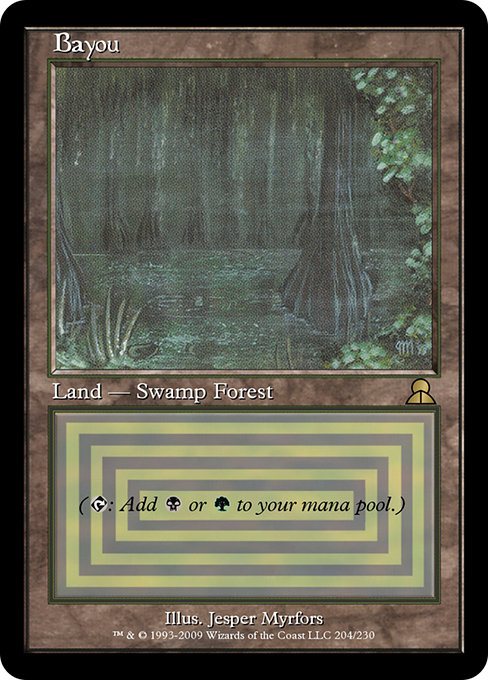 Bayou - Masters Edition III Rare Card