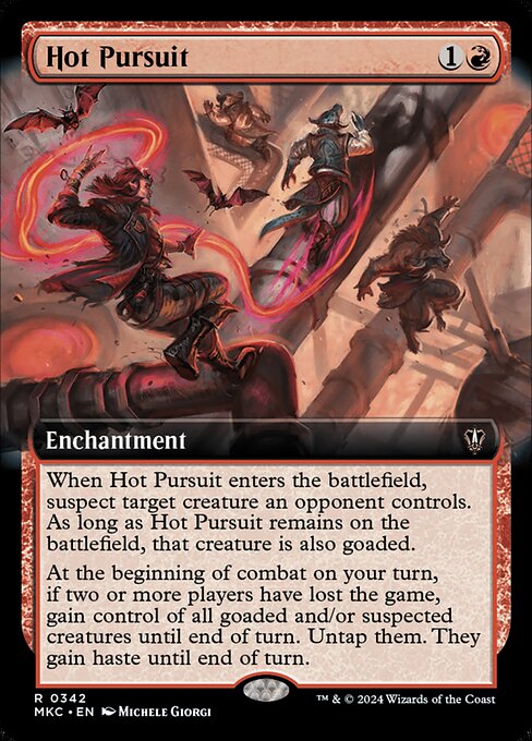 Hot Pursuit - Murders at Karlov Manor Commander Rare Card