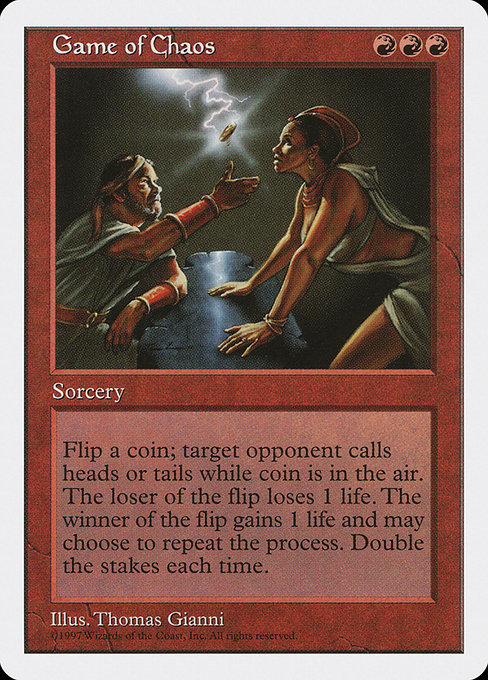 Game of Chaos - Fifth Edition Rare Card