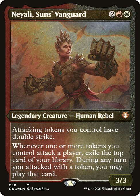 Neyali, Suns' Vanguard - Phyrexia: All Will Be One Commander Mythic Card