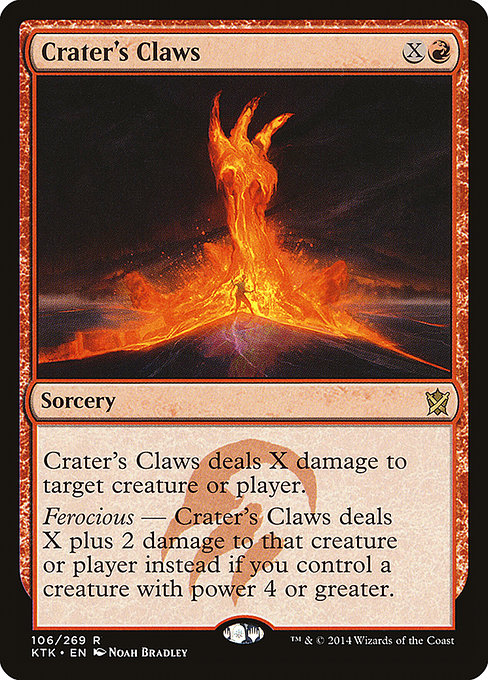 Crater's Claws - Khans of Tarkir Rare Card