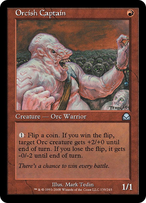 Orcish Captain - Masters Edition II Uncommon Card