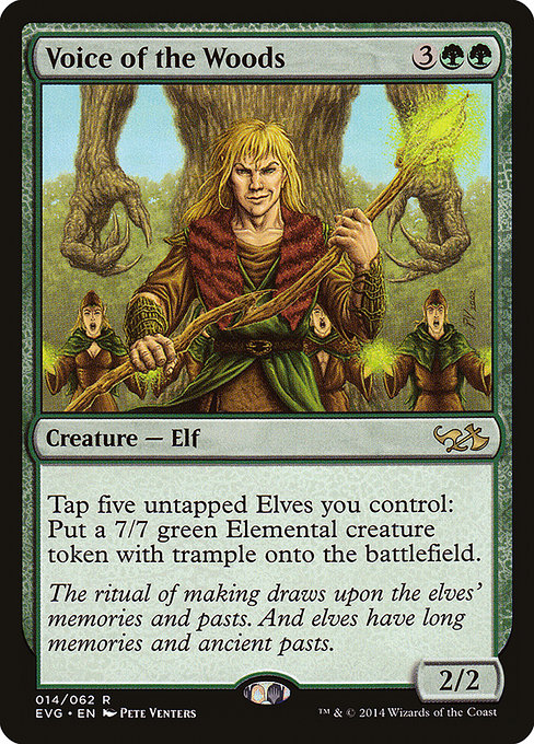Voice of the Woods - Duel Decks Anthology: Elves vs. Goblins Rare Card