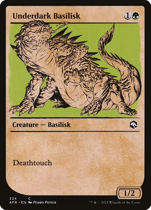 Underdark Basilisk - Adventures in the Forgotten Realms Common Card