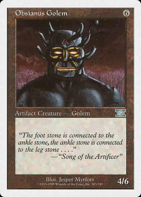 Obsianus Golem - Classic Sixth Edition Uncommon Card
