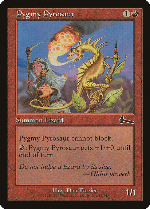 Pygmy Pyrosaur - Urza's Legacy Common Card
