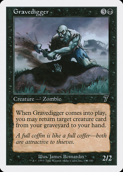 Gravedigger - Seventh Edition Common Card