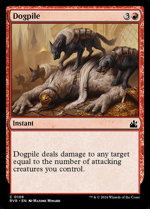 Dogpile - Ravnica Remastered Common Card