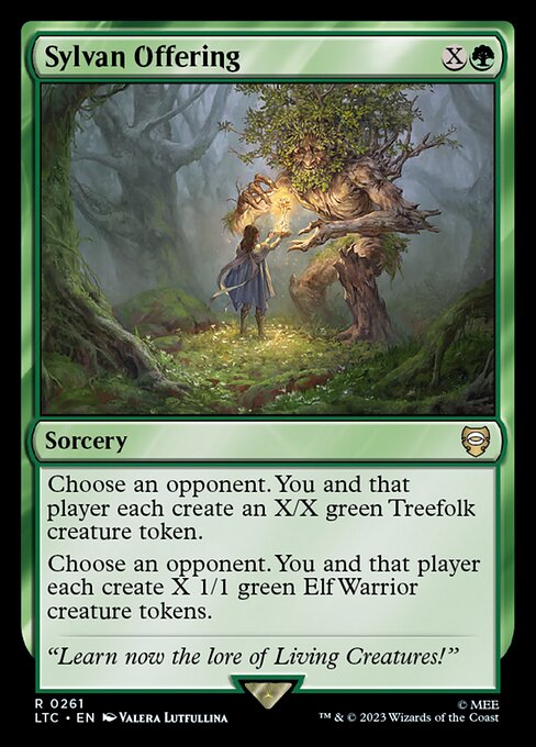 Sylvan Offering - Tales of Middle-earth Commander Rare Card