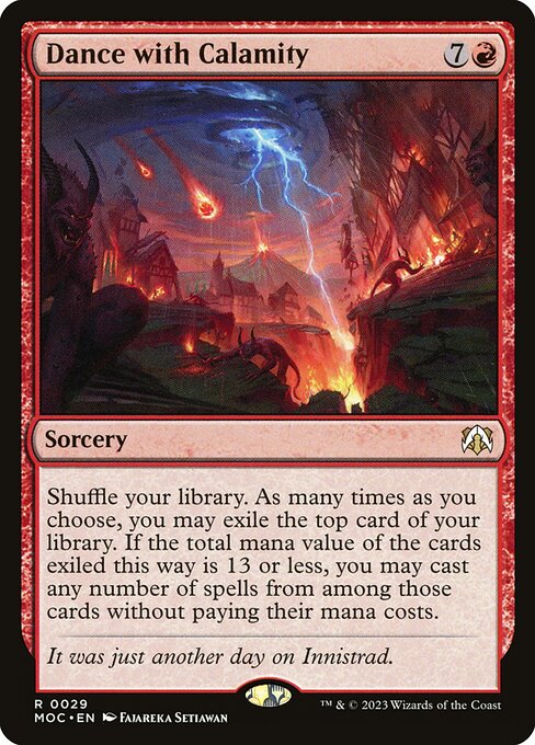 Dance with Calamity - March of the Machine Commander Rare Card