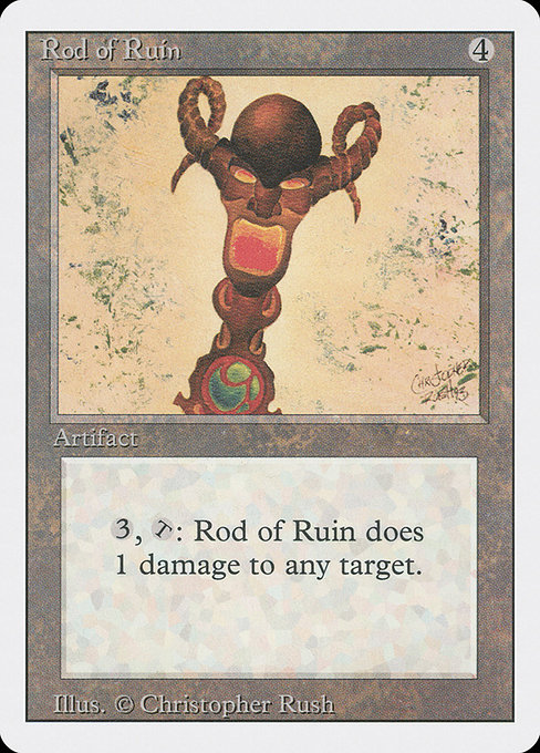 Rod of Ruin - Revised Edition Uncommon Card