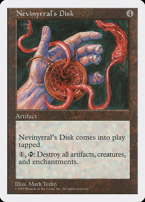 Nevinyrral's Disk - Fifth Edition Rare Card