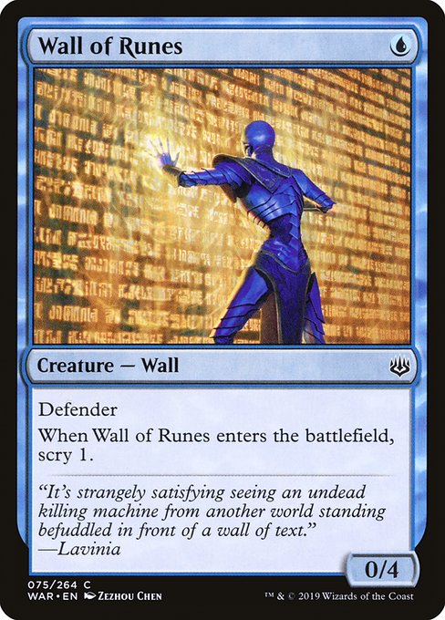Wall of Runes - War of the Spark Common Card
