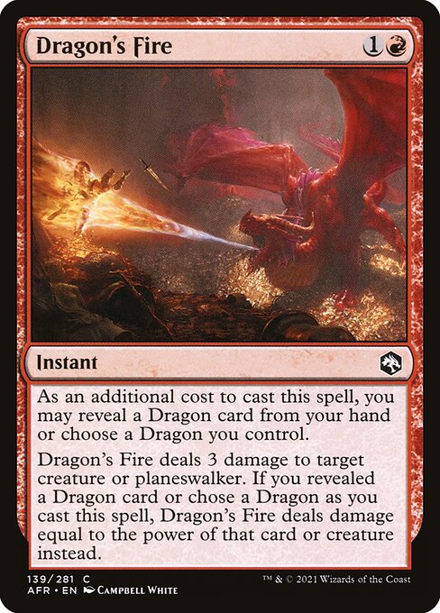 Dragon's Fire - Adventures in the Forgotten Realms Common Card