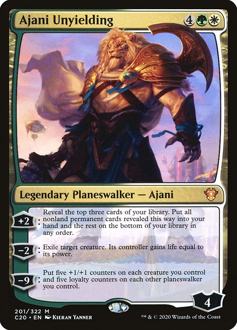 Ajani Unyielding - Commander 2020 Mythic Card