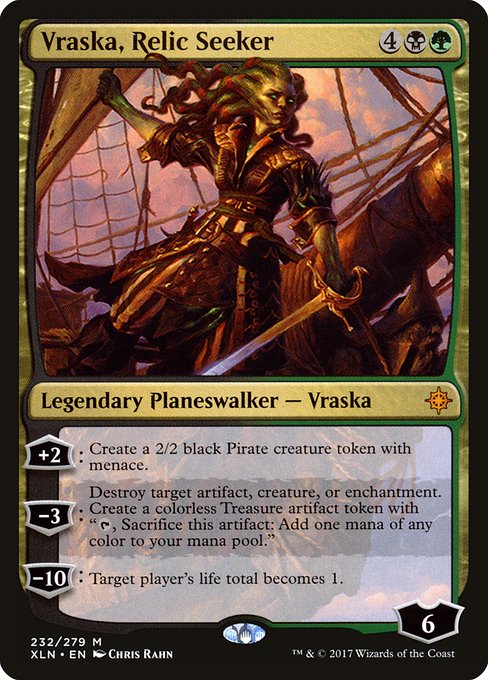 Vraska, Relic Seeker - Ixalan Mythic Card