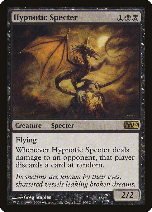 Hypnotic Specter - Magic 2010 Rare Card