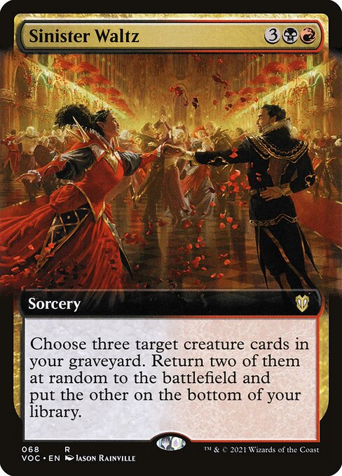 Sinister Waltz - Crimson Vow Commander Rare Card