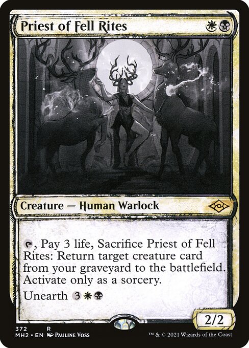Priest of Fell Rites - Modern Horizons 2 Rare Card