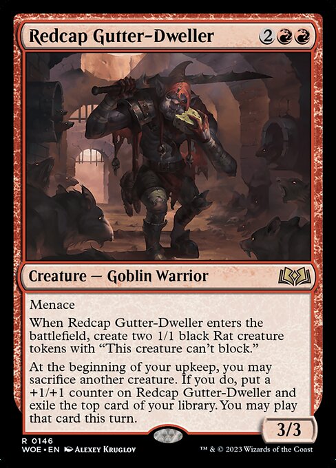 Redcap Gutter-Dweller - Wilds of Eldraine Rare Card