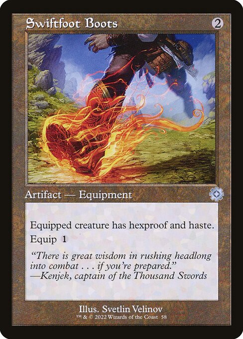 Swiftfoot Boots - The Brothers' War Retro Artifacts Uncommon Card