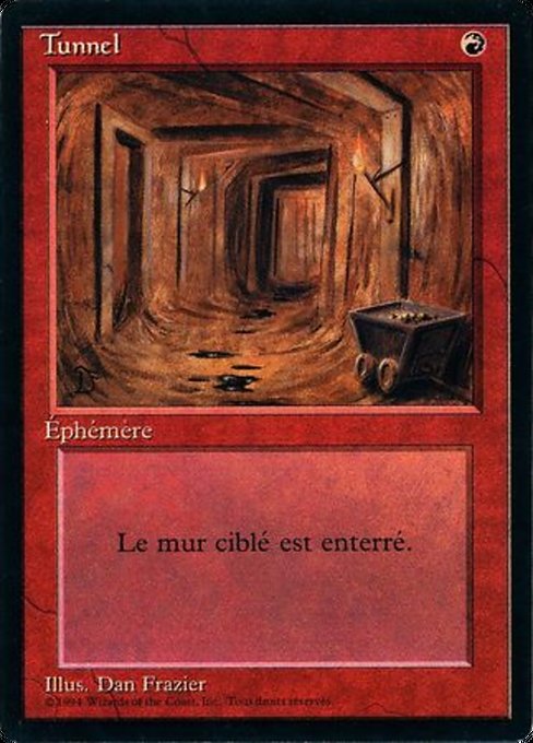 Tunnel - Foreign Black Border Uncommon Card
