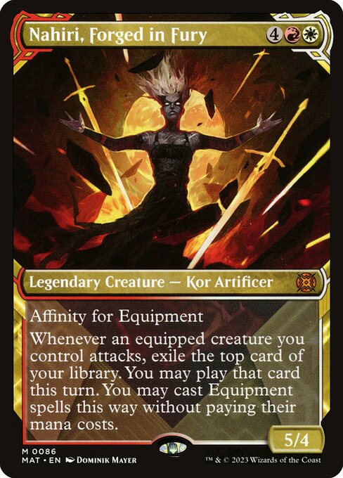 Nahiri, Forged in Fury - March of the Machine: The Aftermath Mythic Card