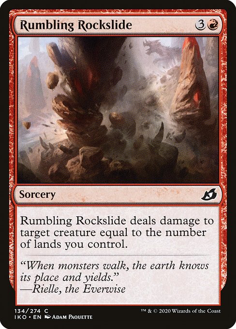 Rumbling Rockslide - Ikoria: Lair of Behemoths Common Card