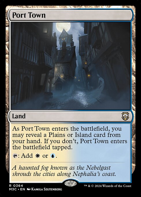 Port Town - Modern Horizons 3 Commander Rare Card